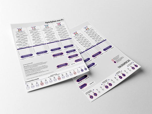 Der WM Spielplan 2022 vom Tagesspiegel auf zwei Seiten zum Ausdrucken