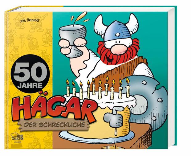 Zu Hägars rundem Geburtstag präsentiert die Egmont Comic Collection mit „50 Jahre Hägar“ auf mehr als 280 Seiten ein Best-Of (288 S., 35 €)