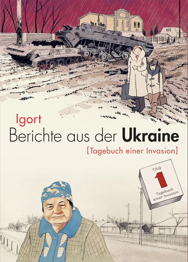 Igort: „Berichte aus der Ukraine 2 – Tagebuch einer Invasion“, aus dem Italienischen von Myriam Alfano, Lettering von Minou Zaribaf, Reprodukt, 168 Seiten, 26 Euro.