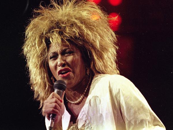 Tina Turner singt während eines Auftritts im Madison Square Garden 1985.