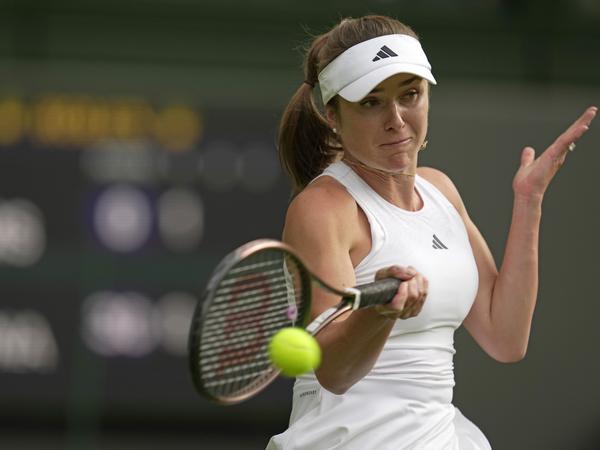 Die Ukrainerin Elina Switolina im Wimbledon-Achtelfinale. 