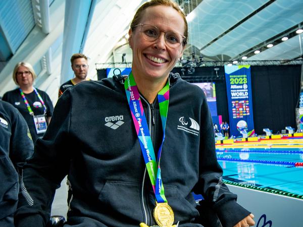Tanja Scholz gewann in diesem Jahr vier WM-Titel. Ihre Erfolge über 100 Meter Freistil und 150 Meter Lagen holte sie innerhalb von nur 25 Minuten. 
