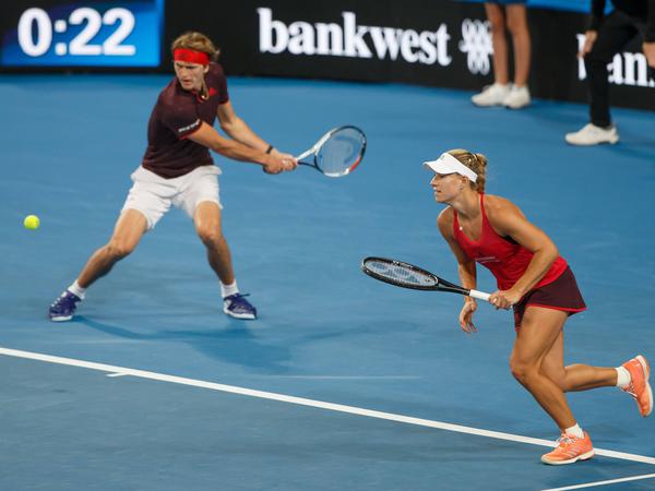 Kerber und Zverev könnten beim United Cup auch zusammen im Mixed antreten.