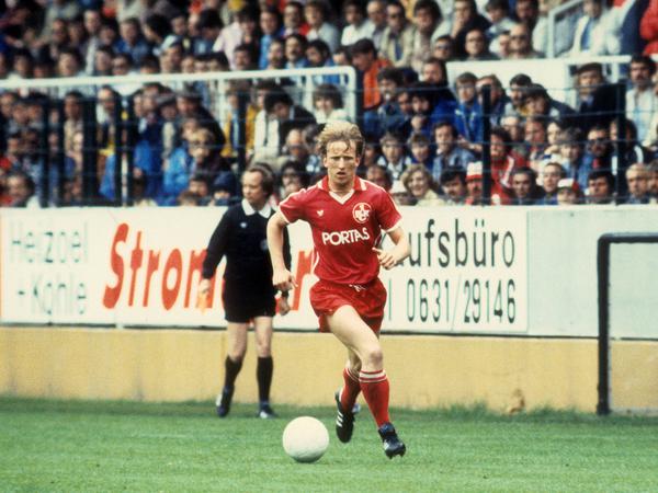 Andreas Brehme als Spieler des 1. FC Kaiserslautern im Jahr 1982.