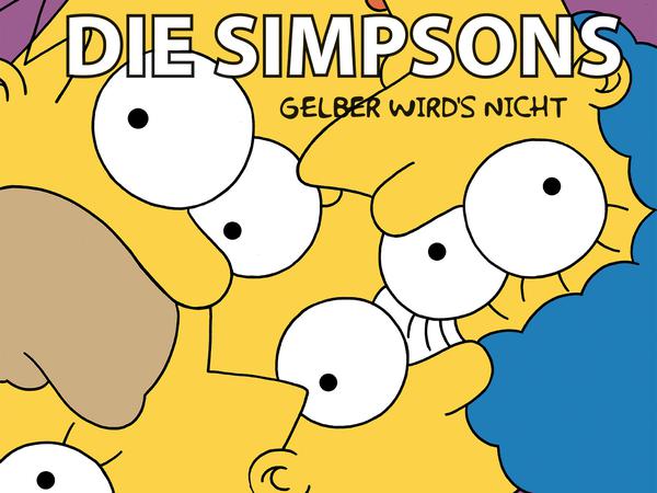 Das Plakatmotiv zur Ausstellung „Die Simpsons – Gelber wird’s nicht: 35 Jahre Simpsons, 70 Jahre Matt Groening“, die am 22. März in Dortmund eröffnet wird. 