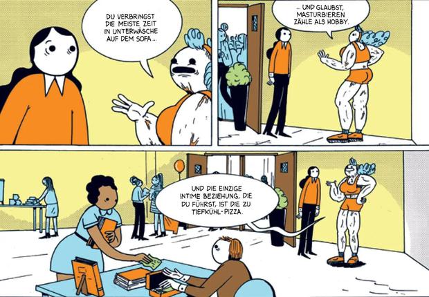 Eine Szene aus dem deutschsprachigen „Fungirl“-Sammelband.