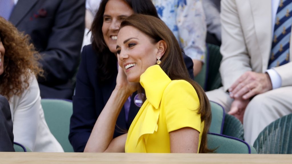 Prinzessin Kate, selbst begeisterte Tennis-Spielerin, ist Stammgast auf der Wimbledon-Tribüne... (Foto)
