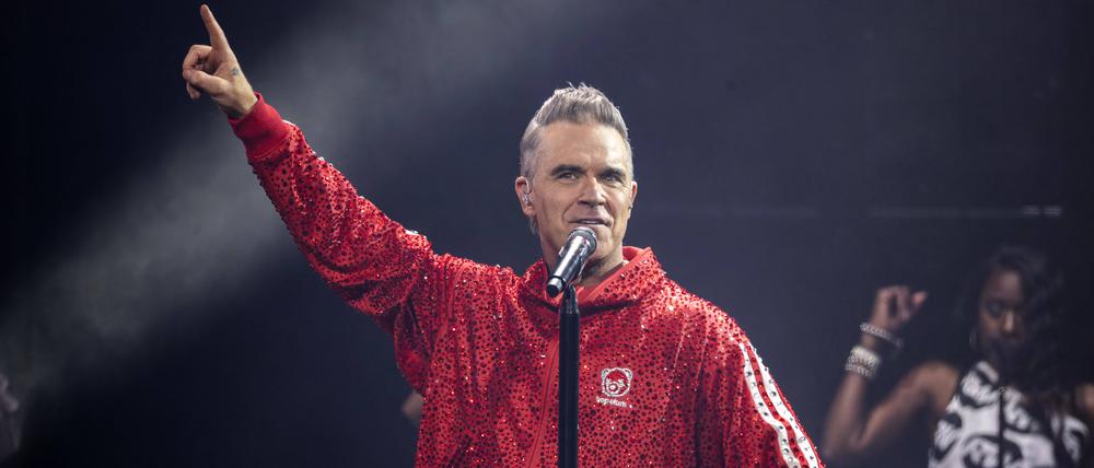 Unterhaltungskönig. Robbie Williams macht auf seiner europaweiten „Britpop“-Tour Station in Berlin.
