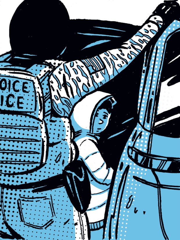 Beiträge für die Aktion #iceoutcomics, mit der US-Zeichnerinnen aktuell gegen das Vorgehen der Behörde ICE protestieren und die Erlebnisse von Betroffenen dokumentieren.Quelle der Zeichnungen: Jason Walz