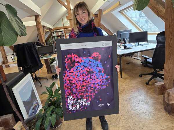 Claudia Schramke, Grafikdesignerin und Gestalterin des Plakats und des Key Visuals der Berlinale.