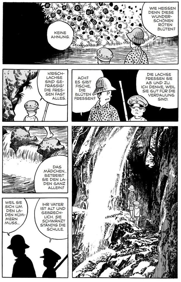 Bilder aus dem Manga "Rote Blüten" von Yoshiharu Tsuge, Quelle: Reprodukt-Verlag