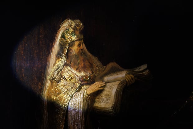 Rembrandt van Rijn, Vision of Zacharias in the Temple (detail). Photo: Rijksmuseum/Kelly Schenk