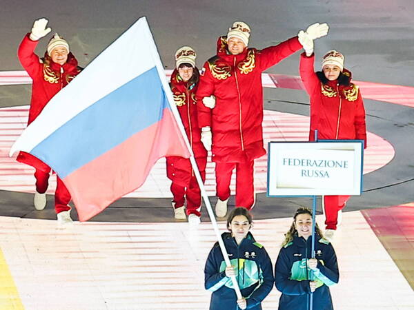 ITALY, VERONA - MARCH 6, 2026: Russia s national team, Nationalteam during the opening ceremony of 2026 Paralympic Winter games, Winterspiele,Spiele, Summer games at the Verona Arena. Mikhail Tereshchenko/TASS PUBLICATIONxNOTxINxRUSxSUI 89668562