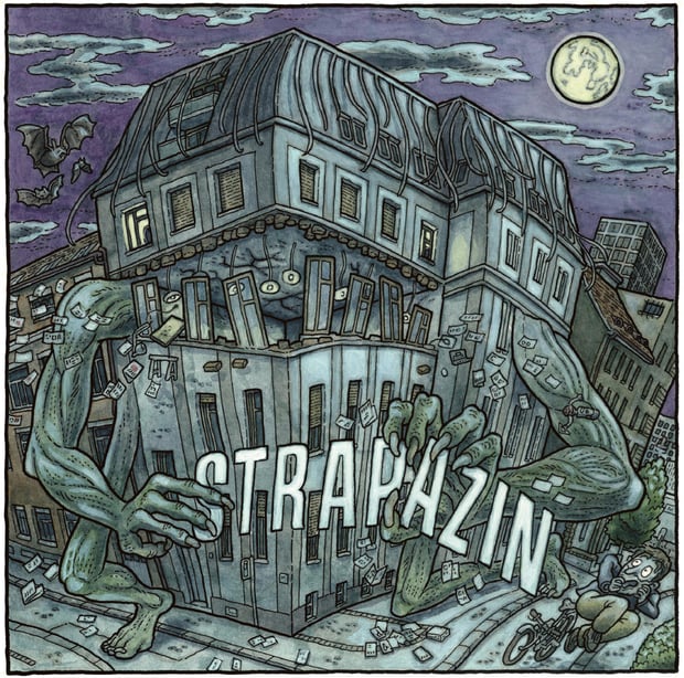 Bilder, die aktuell für eine Crowdfunding-Kampagne des Comic-Magazins Strapazin benutzt werden
Strapazin