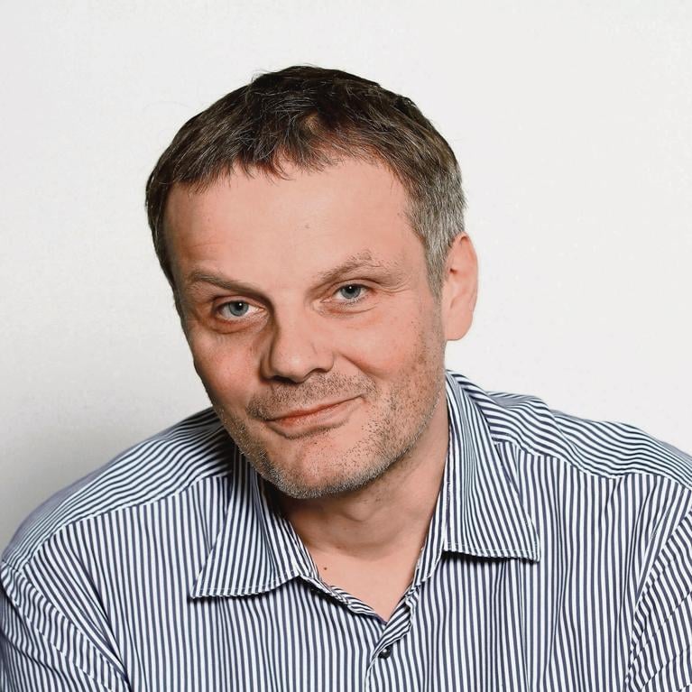 Gerrit Bartels, Redakteur für Literatur im Verlag "Der Tagesspiegel" in Berlin-Kreuzberg.
Foto: Thilo Rückeis