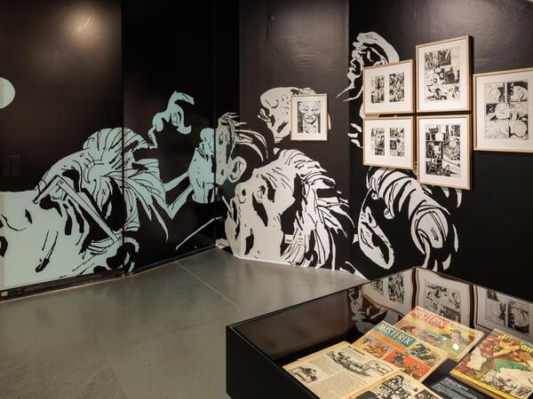 Ausstellung «José Muñoz. Broken Voices» im Cartoonmuseum Basel
Installationsbild