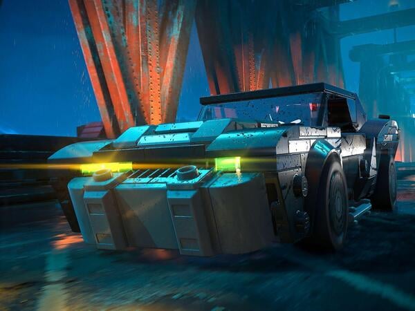 SCREENSHOT - Kantiges PS-Monster: Das Batmobil bringt Batman blitzschnell zum Ort des Verbrechens. (zu dpa: «Sieben Helden, ein Gotham: «Lego Batman» kehrt zurück») Foto: -/Warner Bros. Games/dpa-tmn - ACHTUNG: Nur zur redaktionellen Verwendung im Zusammenhang mit dem genannten Text und nur bei vollständiger Nennung des vorstehenden Credits - Honorarfrei nur für Bezieher des dpa-Themendienstes +++ dpa-Themendienst +++
