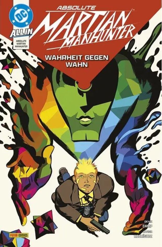 Titelbild des deutschen Sammelbandes mit den ersten sechs Folgen der Comicreihe „Absolute Martian Manhunter“. Foto: Panini Comics
