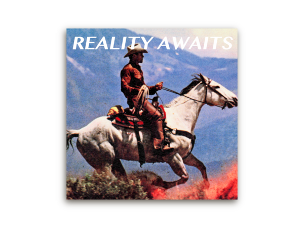 Reality Awaits album cover art — Untitled (Cowboy) 1989 courtesy of Richard Prince