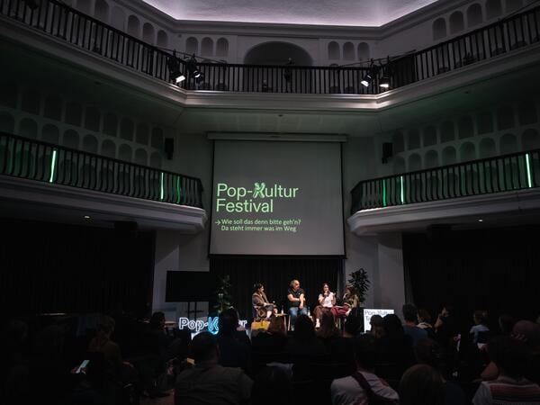 Eröffnung des Pop-Kultur Festivals mit Matthias Lilienthal, Credit: Camille Blake
