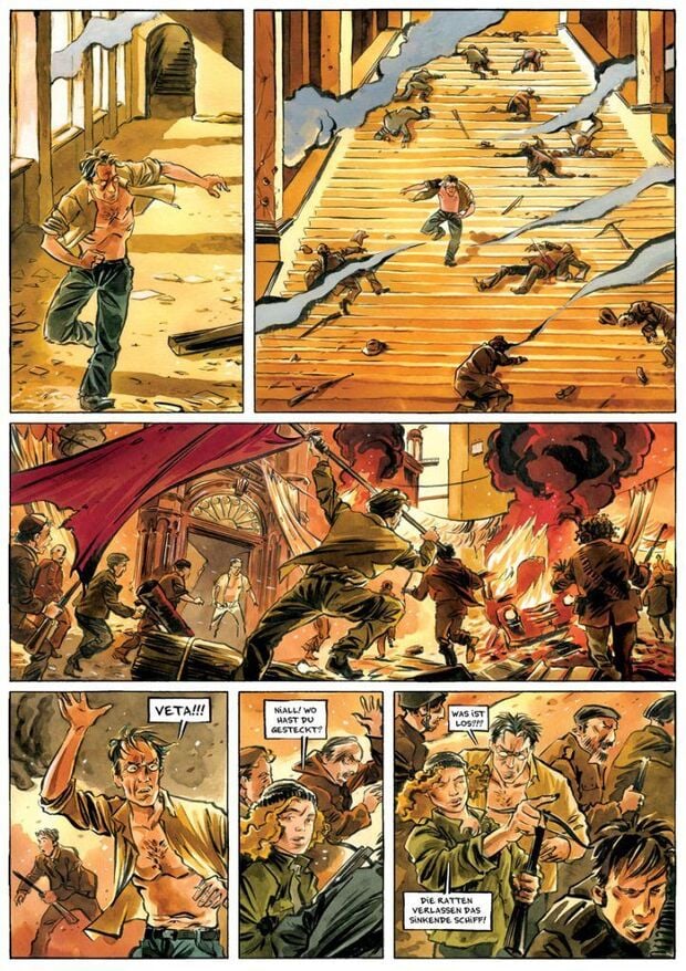 Eine Szene aus dem Comic „Berlinoir“.