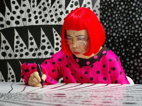 Kusama: Infinity 2018 - filmstill Kusama: Infinity 2018 Artist Yayoi Kusama drawing - - - EDITORIAL USE ONLY Copyright: xTokyoxLeexProductions,xInc.x