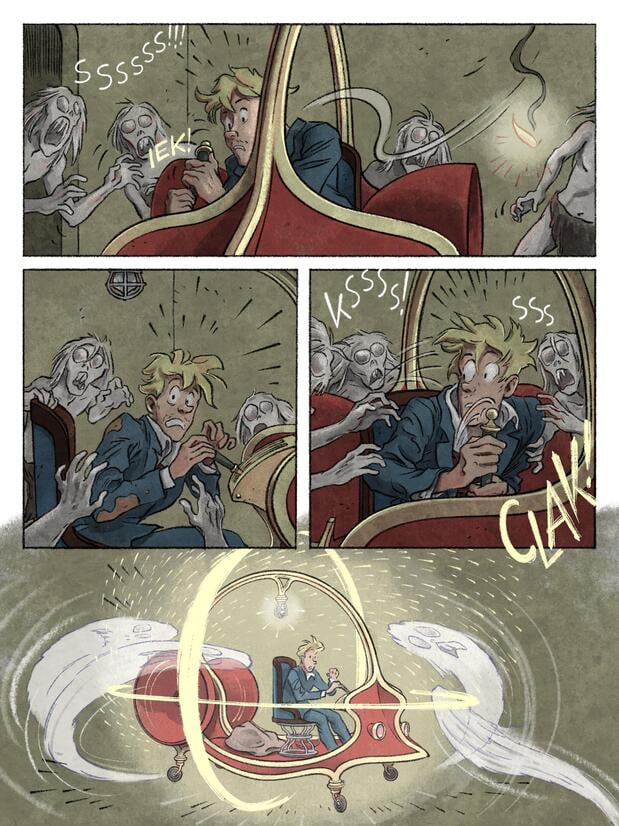 Graphic Novel "Die Zeitmaschine" von Thilo Krapp, Quelle: Thilo Krapp / Carlsen-Verlag