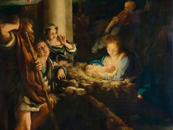 Correggio, Die Heilige Nacht, um 1528/30Correggio, Madonna des heiligen Sebastian, um 1524Corregio, Venus und Cupido mit Satyr, um 1526/28Credit immer: Gemäldegalerie Alte Meister, Staatliche Kunstsammlungen Dresden