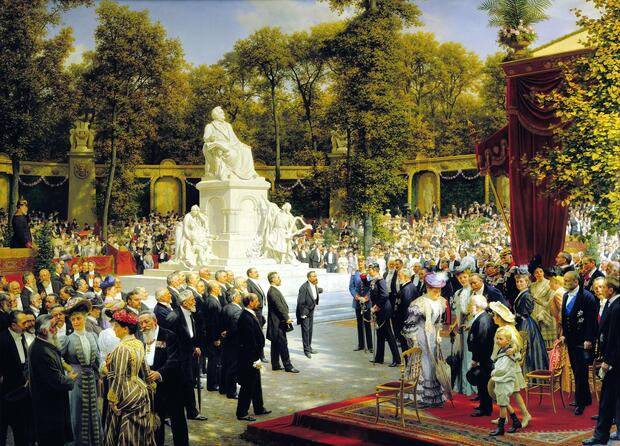 Stichwort SOKU2026
Anton von Werner, Enthüllung des Richard-Wagner-Denkmals im Tiergarten, Berlinische Galerie, Foto: Roman März