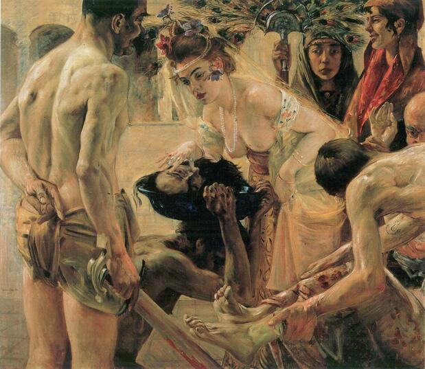 Die zweite Fassung des Gemäldes "Salome" aus dem Jahr 1900 von Lovis Corinth