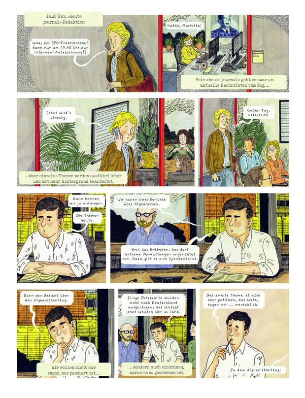 Graphic Novel "Nachts im Kanzleramt" von Marietta Slomka und Hannah Brinkmann. Quelle: Droemer Knaur