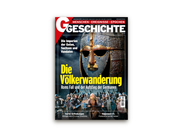 BU: Titelbild der Ausgabe Oktober 2026 des Monatsmagazins „G/Geschichte“. Quelle: Herder-Verlag
